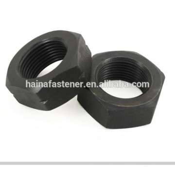 black Hex thin Nut ,Black Oxide Hex Nut, carbon steel black hex thin nutM2-M20